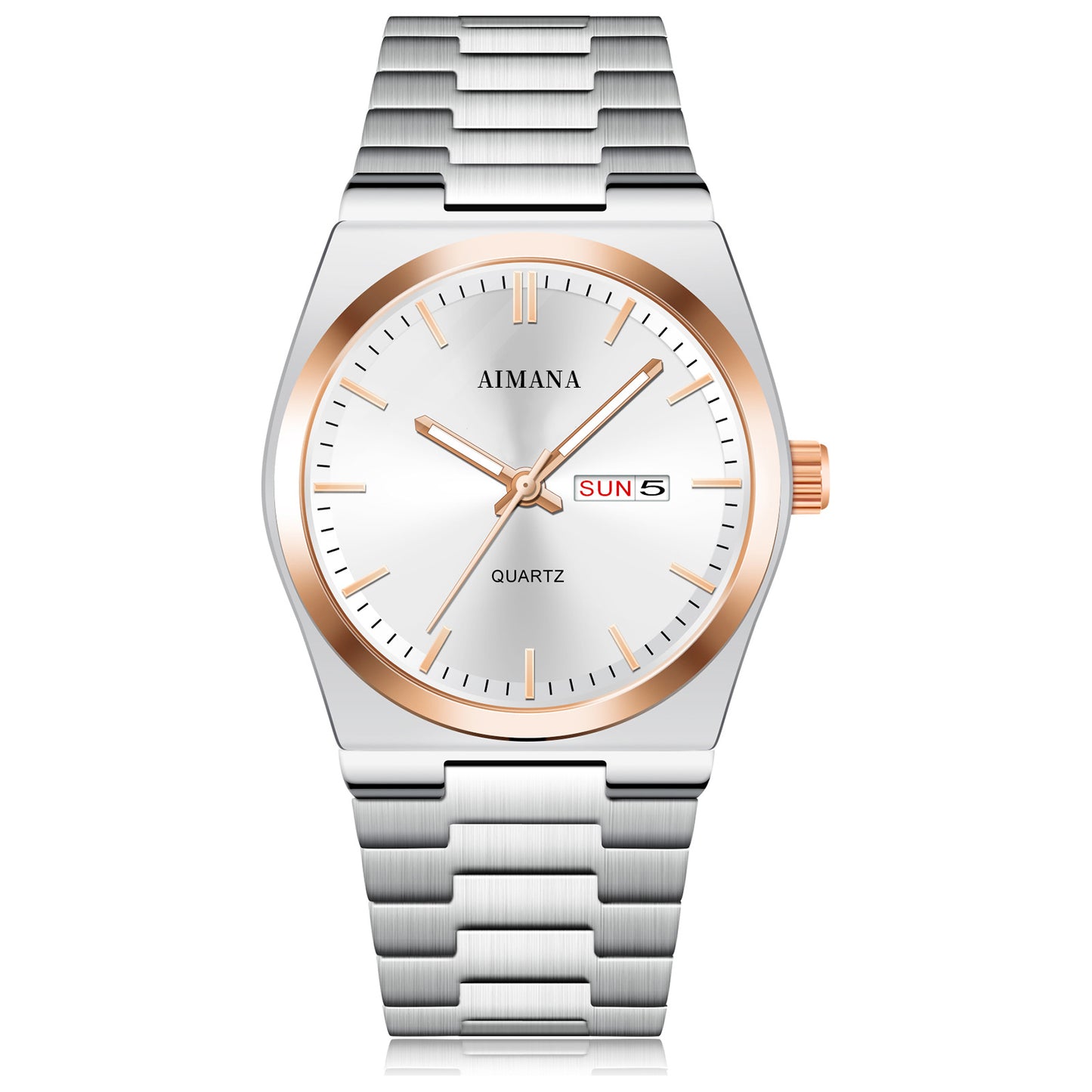 Marine quartz watch pair view