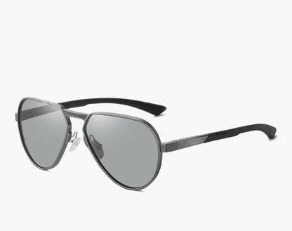 Polarized alloy frame glasses pair view