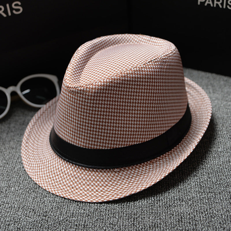 Houndstooth Sun Hat