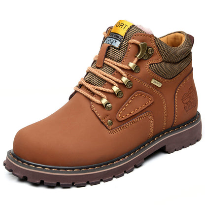Men's leather Martin boots lifestyle styled