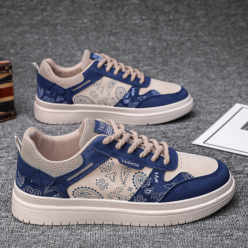 Men's paisley canvas sneakers alternate color