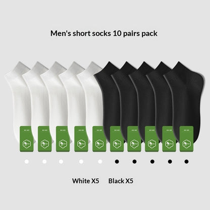 Odor-absorbent mid socks color options