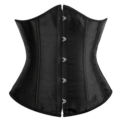 Satin waist cincher belt on model