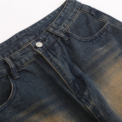 Men's personality straight jeans alternate color