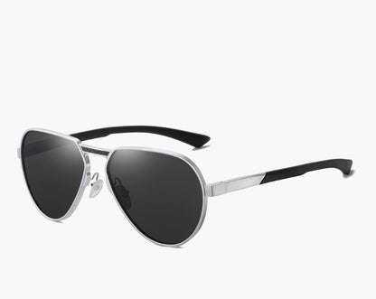 Polarized alloy frame glasses lifestyle