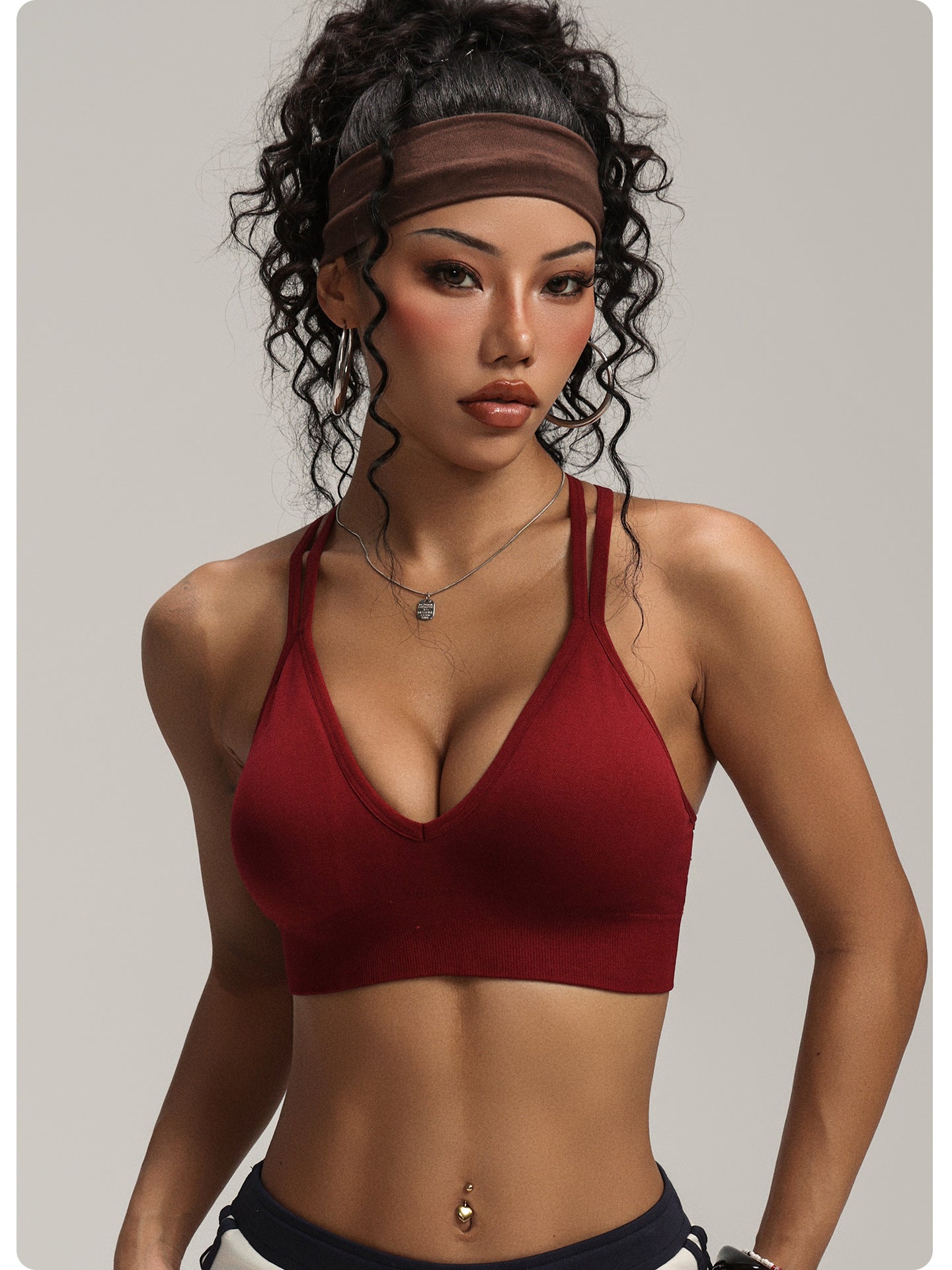 Camisole strap sports bra lifestyle