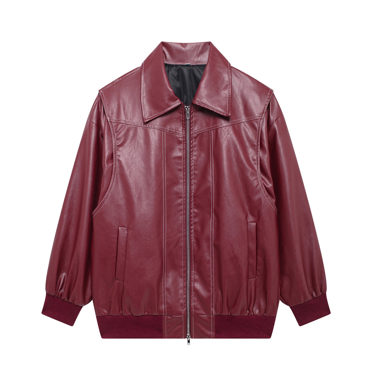 Lapel Zip Moto Jacket
