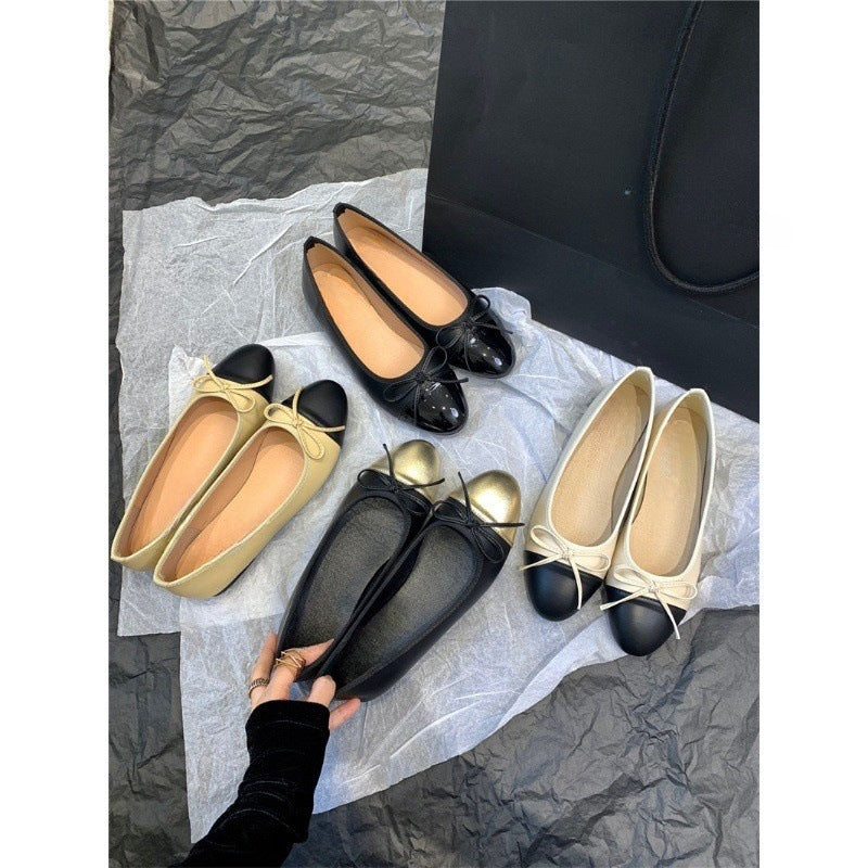 Women's flat bowknot ballet shoes lifestyle