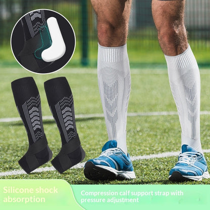 Compression calf band on leg