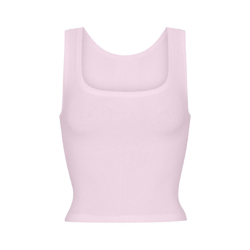 Square Neck Crop Vest