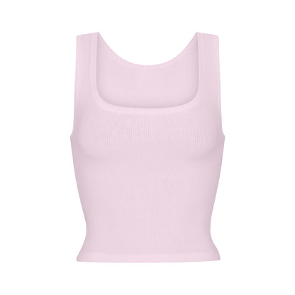 Square Neck Crop Vest