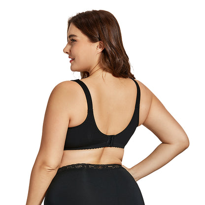 Plus size nursing bra clasp detail