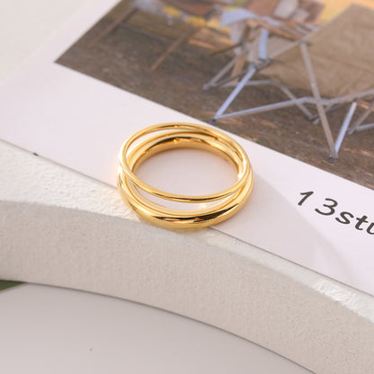 Infinity band ring close-up detail