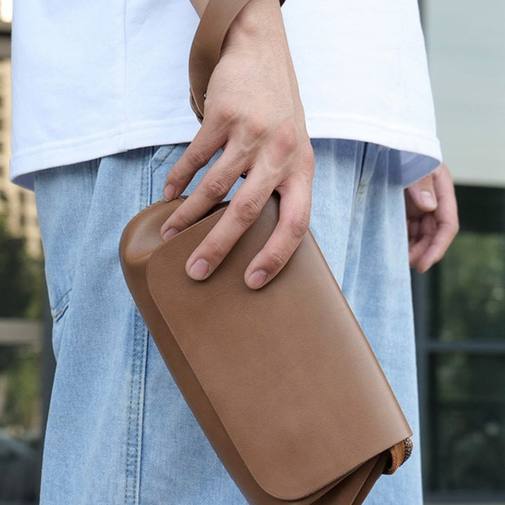 Fashion clutch bag side view