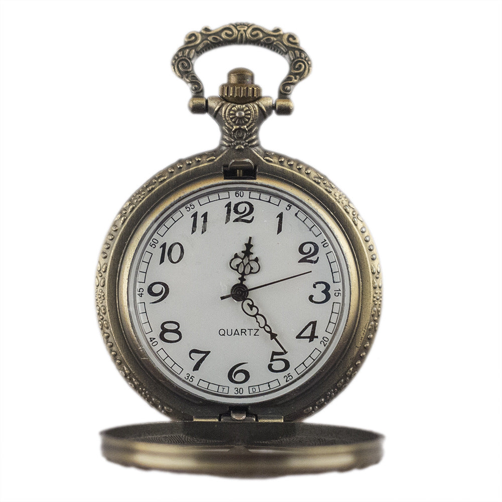 Vintage pocket watch engraving detail