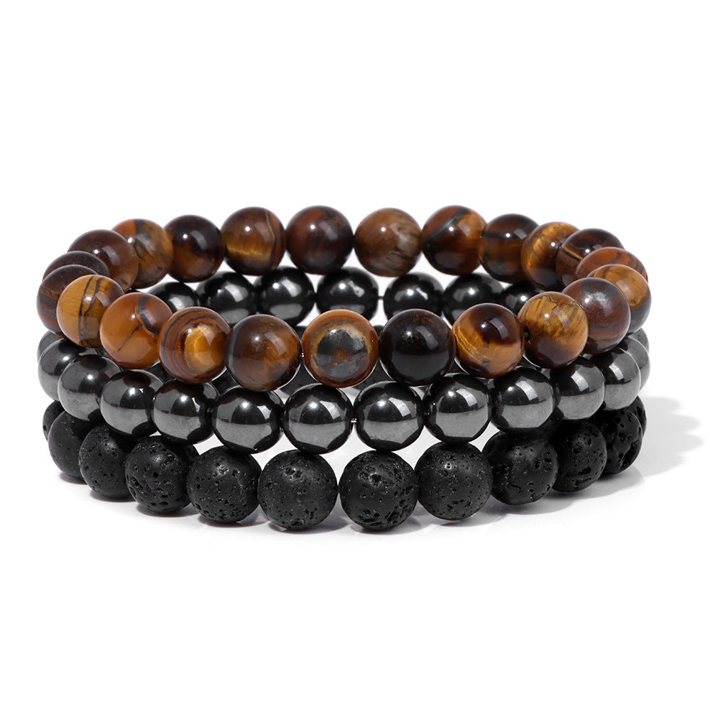 Natural stone bead bracelet color options