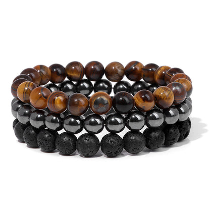 Natural stone bead bracelet color options