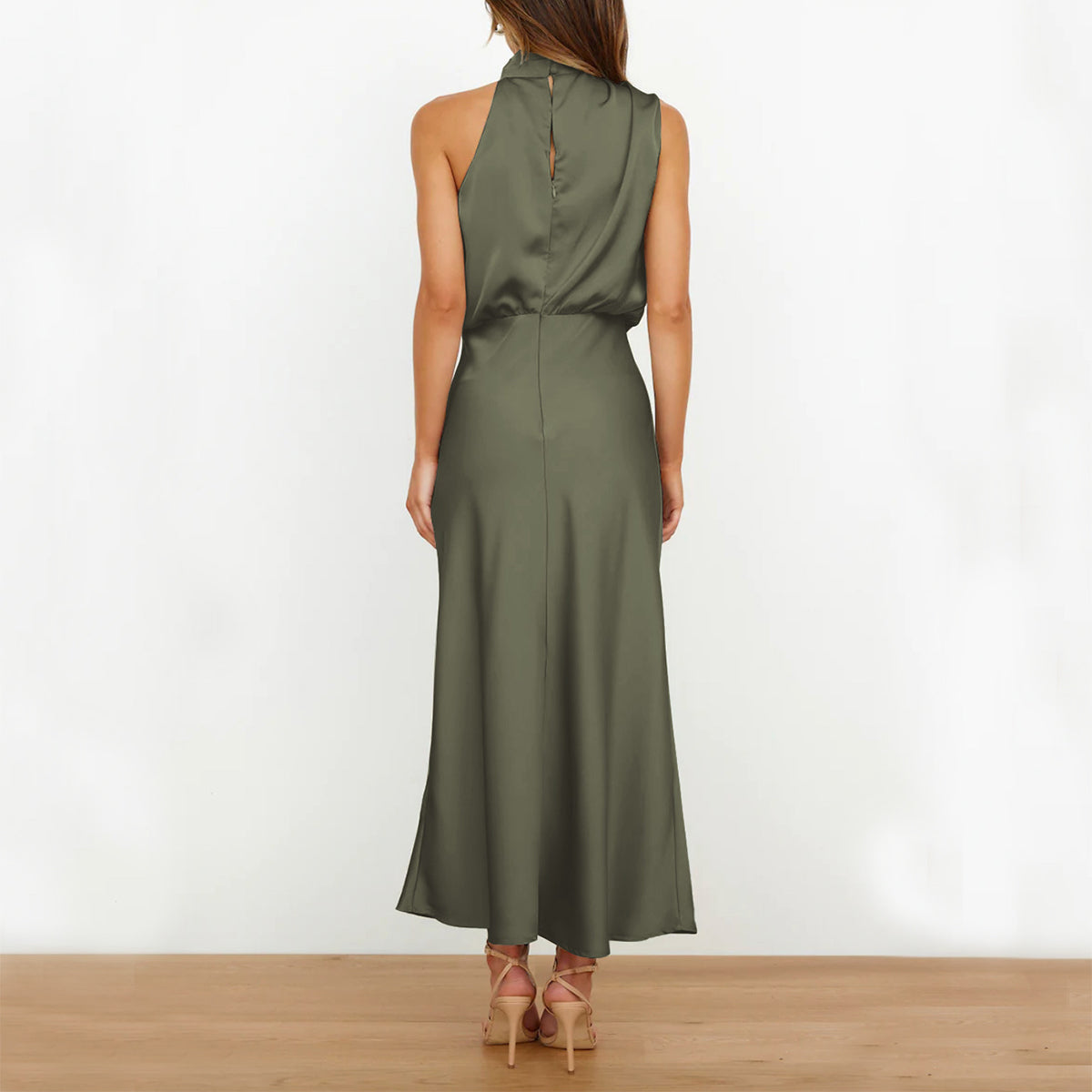 Elegant sleeveless summer dress lifestyle
