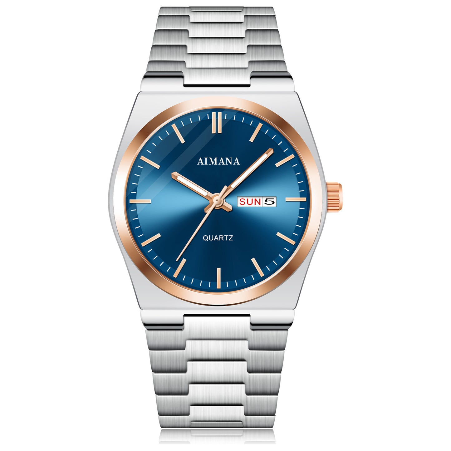 Marine quartz watch on wrist lifestyle
