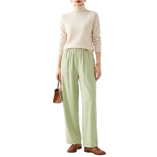 Women's Palais wide-leg palazzo trousers flowing old money
