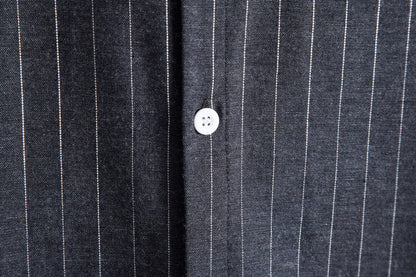 Men's casual striped shirt stripe close-up