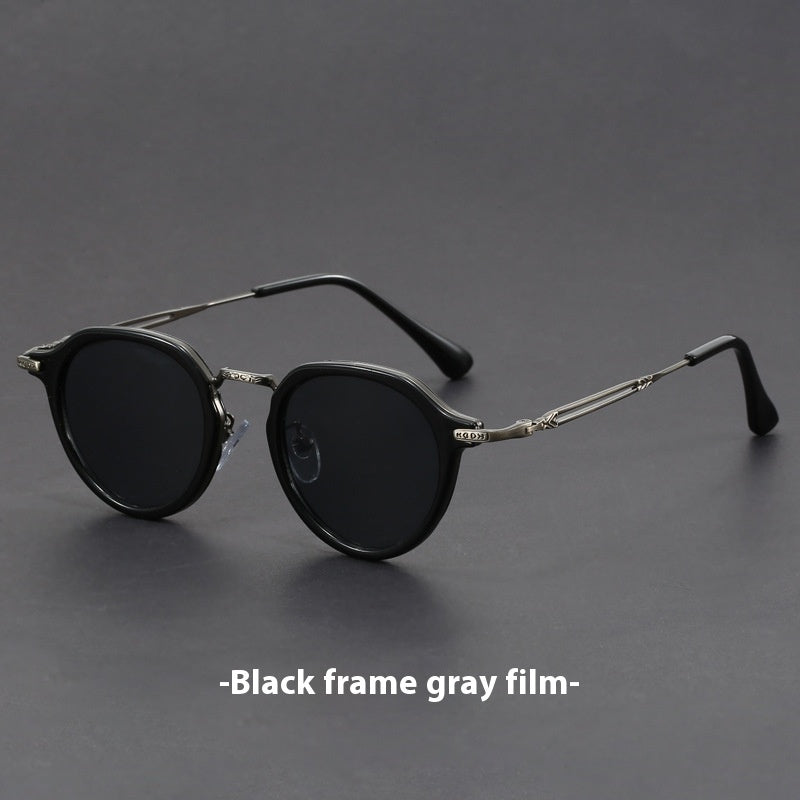 Unisex UV Circle Frame Sunglasses