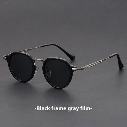 Unisex UV Circle Frame Sunglasses