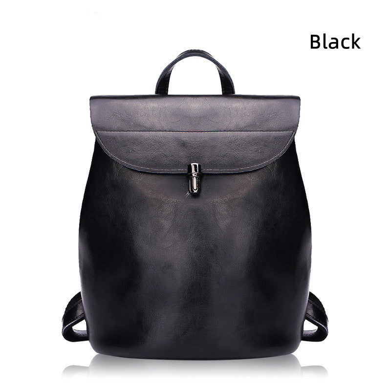 Pure leather backpack color options