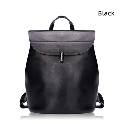 Pure leather backpack color options