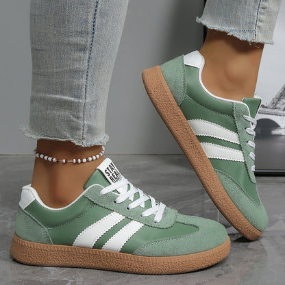 Fashionable sneakers styled outfit