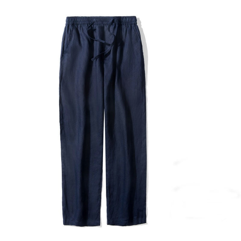 Zanzibar relaxed linen trousers color options