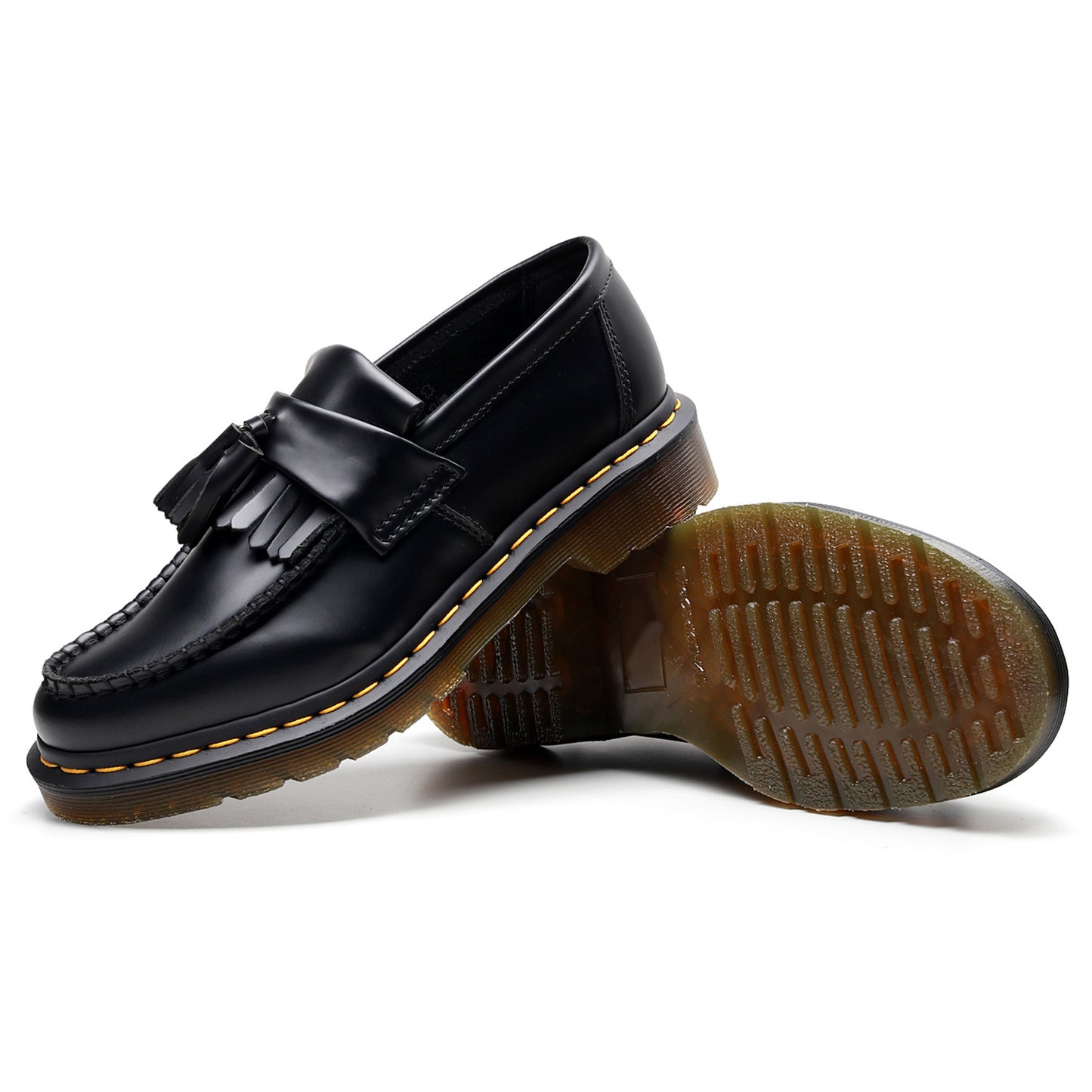 Men's leather loafer sole view
