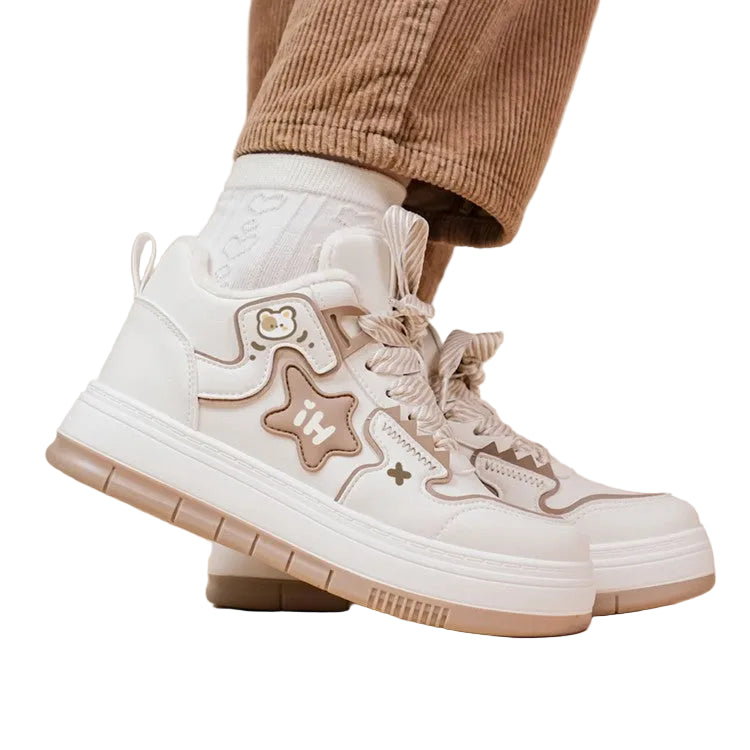 Women's high cut plush warm shoes casual winter