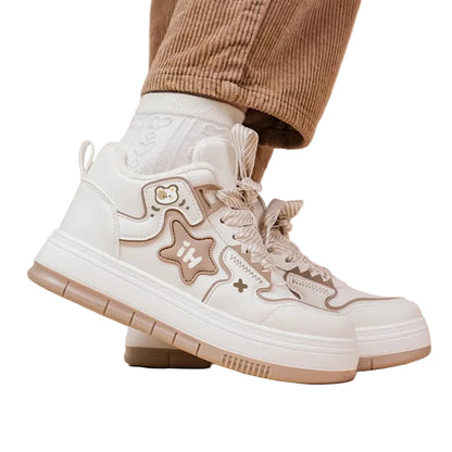 Women's high cut plush warm shoes casual winter