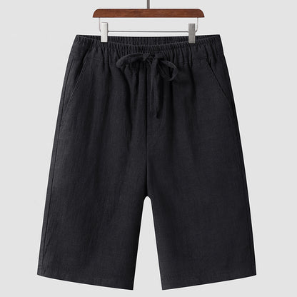 Heritage linen shorts back view
