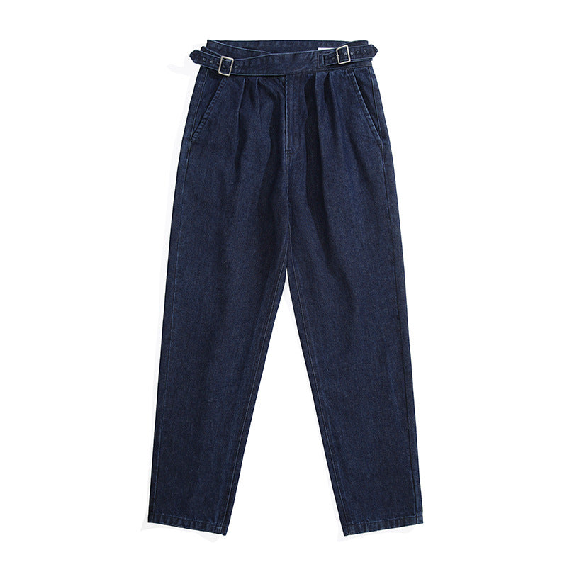 Women's high waist straight leg jeans casual denim