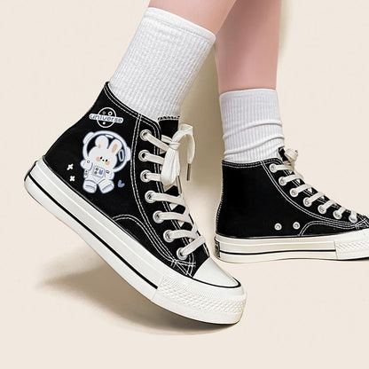 Cartoon printed shoes alternate color