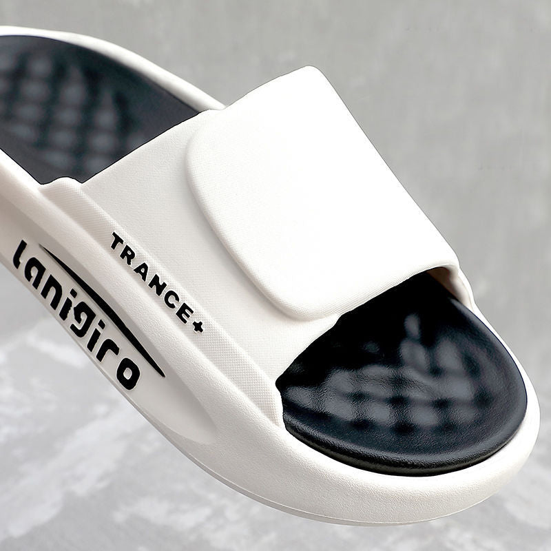 Non-slip bath slippers sole view