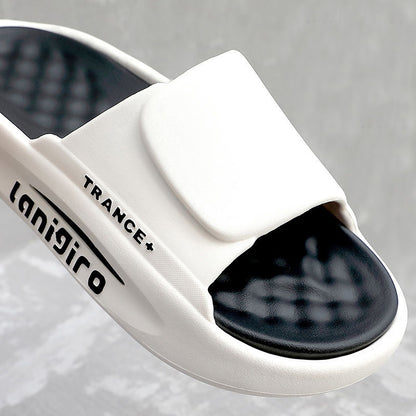 Non-slip bath slippers sole view