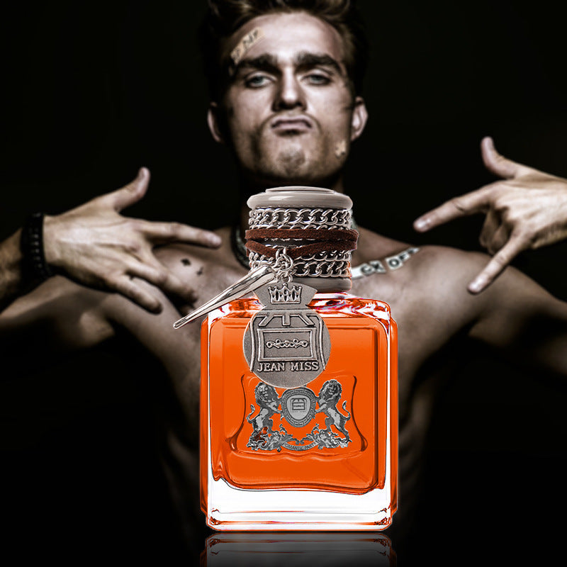 Dirty words men's perfume bottle detail