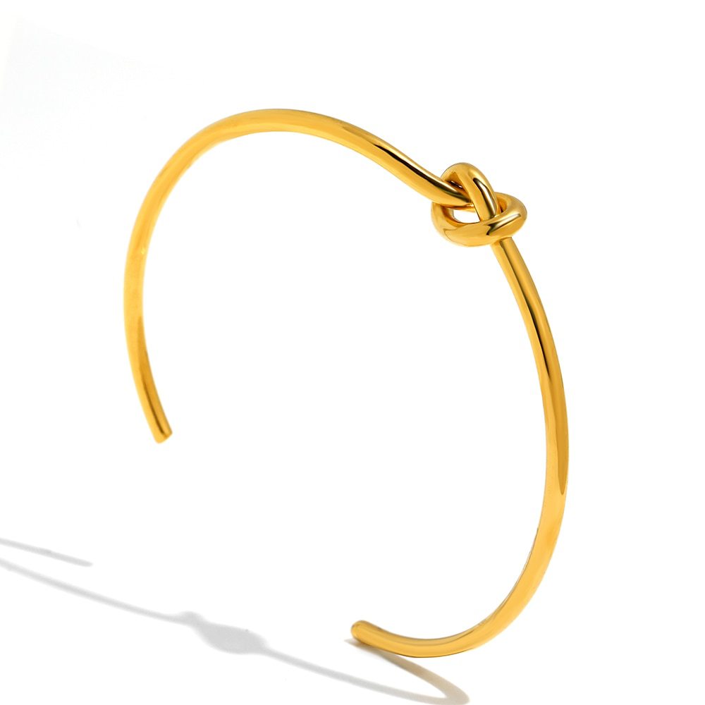 Eternity knot bracelet gold titanium old money jewellery