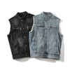 Washed Denim Vest