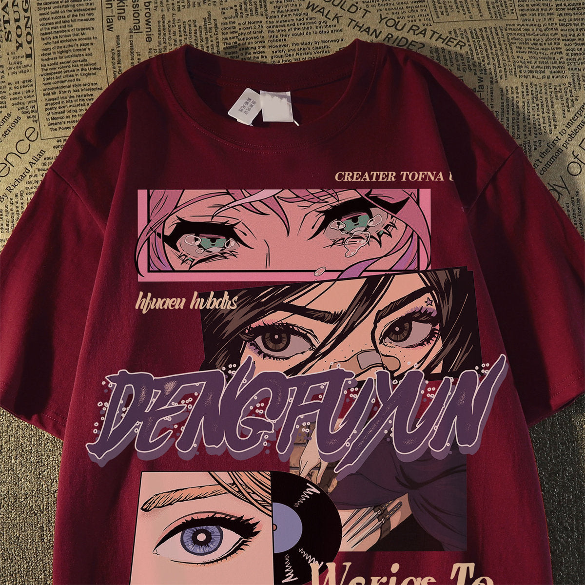 New Anime Loose Print Tee