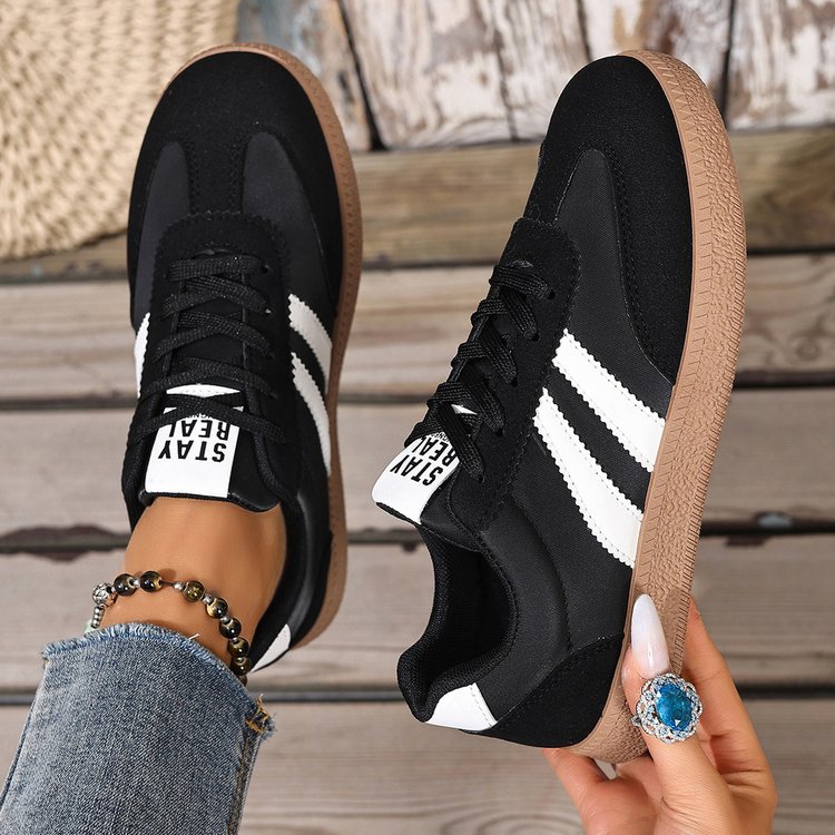 Fashionable sneakers close-up