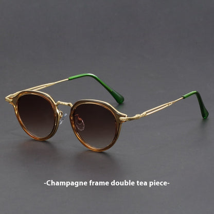 Unisex UV Circle Frame Sunglasses