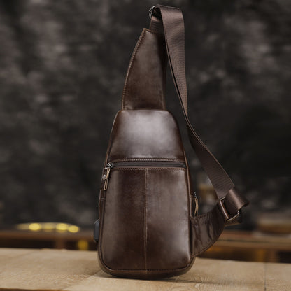 Genuine leather vintage crossbody color options