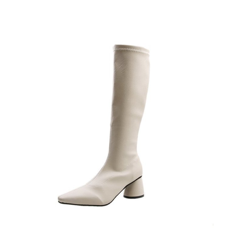 Retro pointed knight boots lifestyle