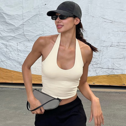 Backless slim vest lifestyle