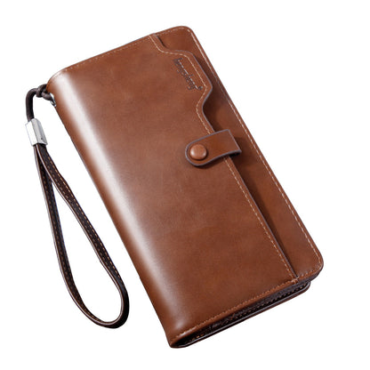 Men's clutch wallet lifestyle