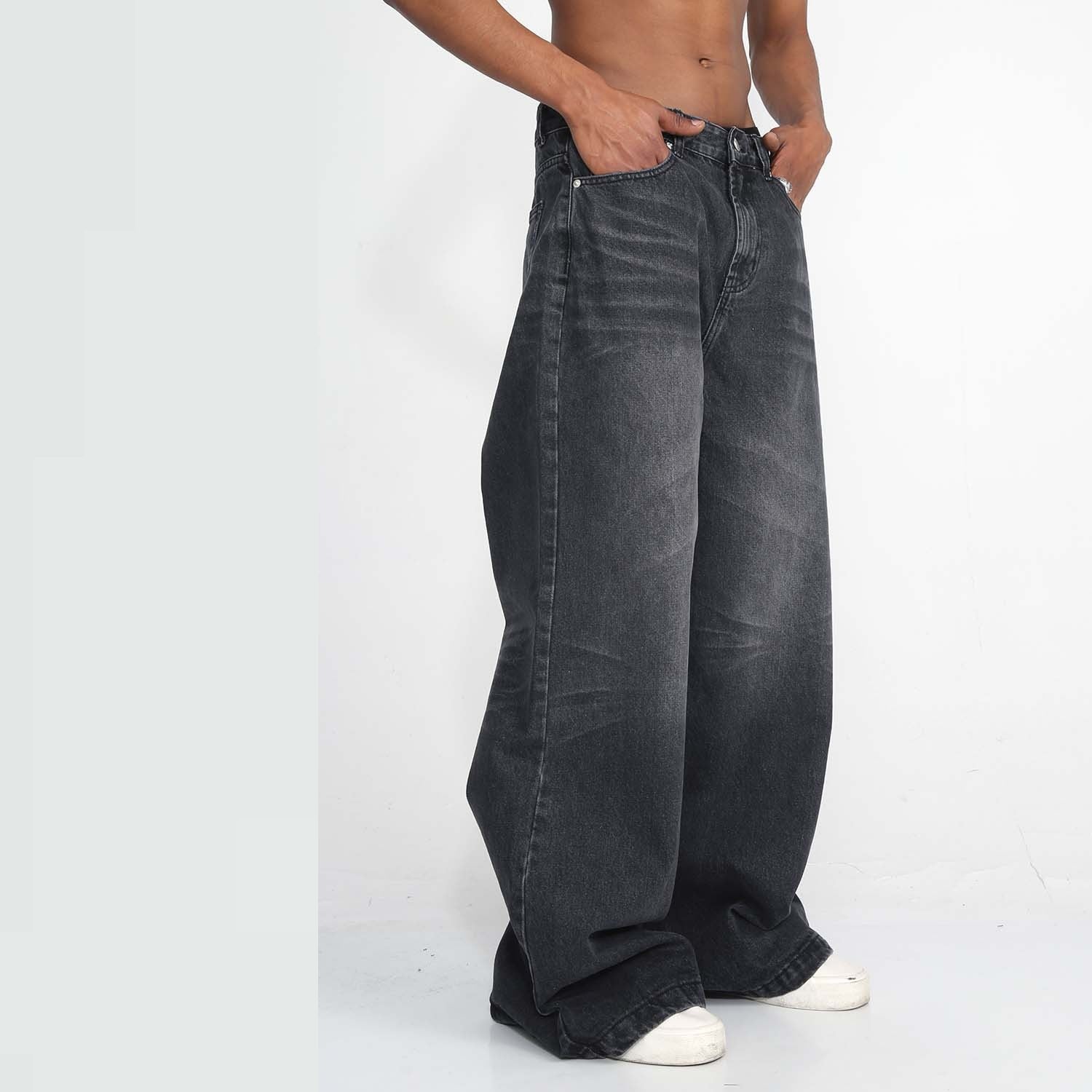 Women's Korean denim trousers alternate color